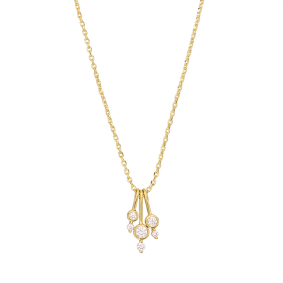 Triple Drop Sparkle Necklace