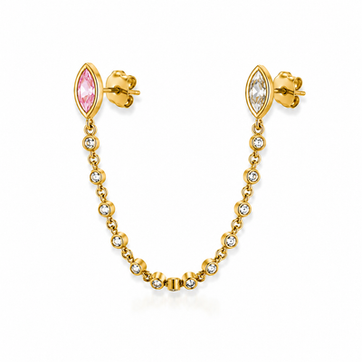 Celeste Marquise Chain Stud