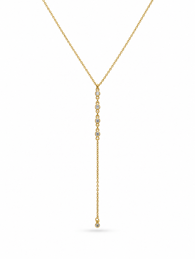 Celeste Drop Lariat Necklace