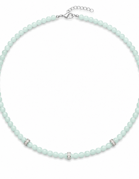 Mint Crystal Beaded Necklace