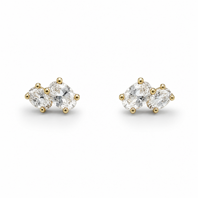 Double Oval stud