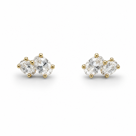 Double Oval stud