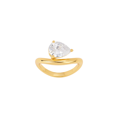 Pear Glow Open Ring