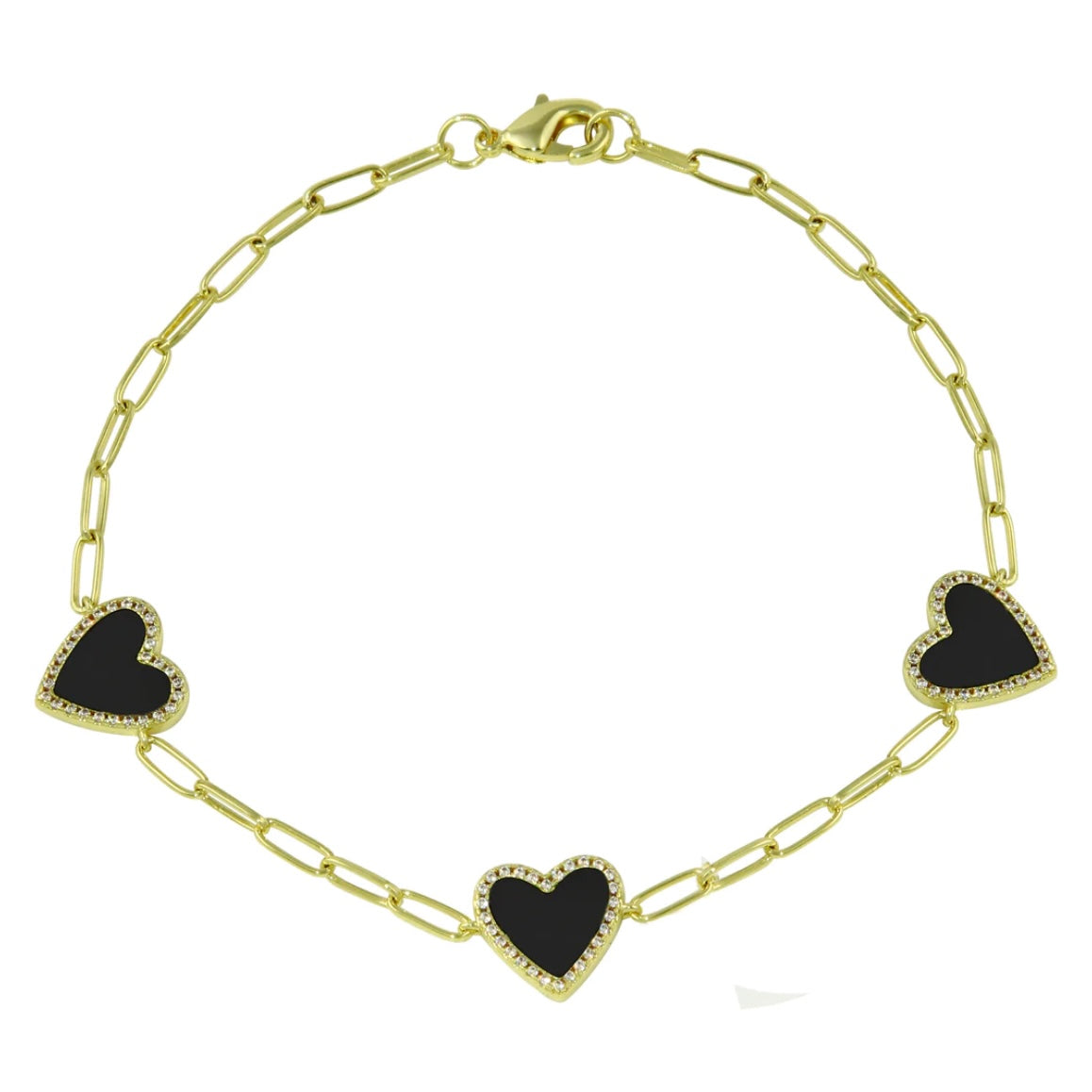 Paper Clip Heart Bracelet