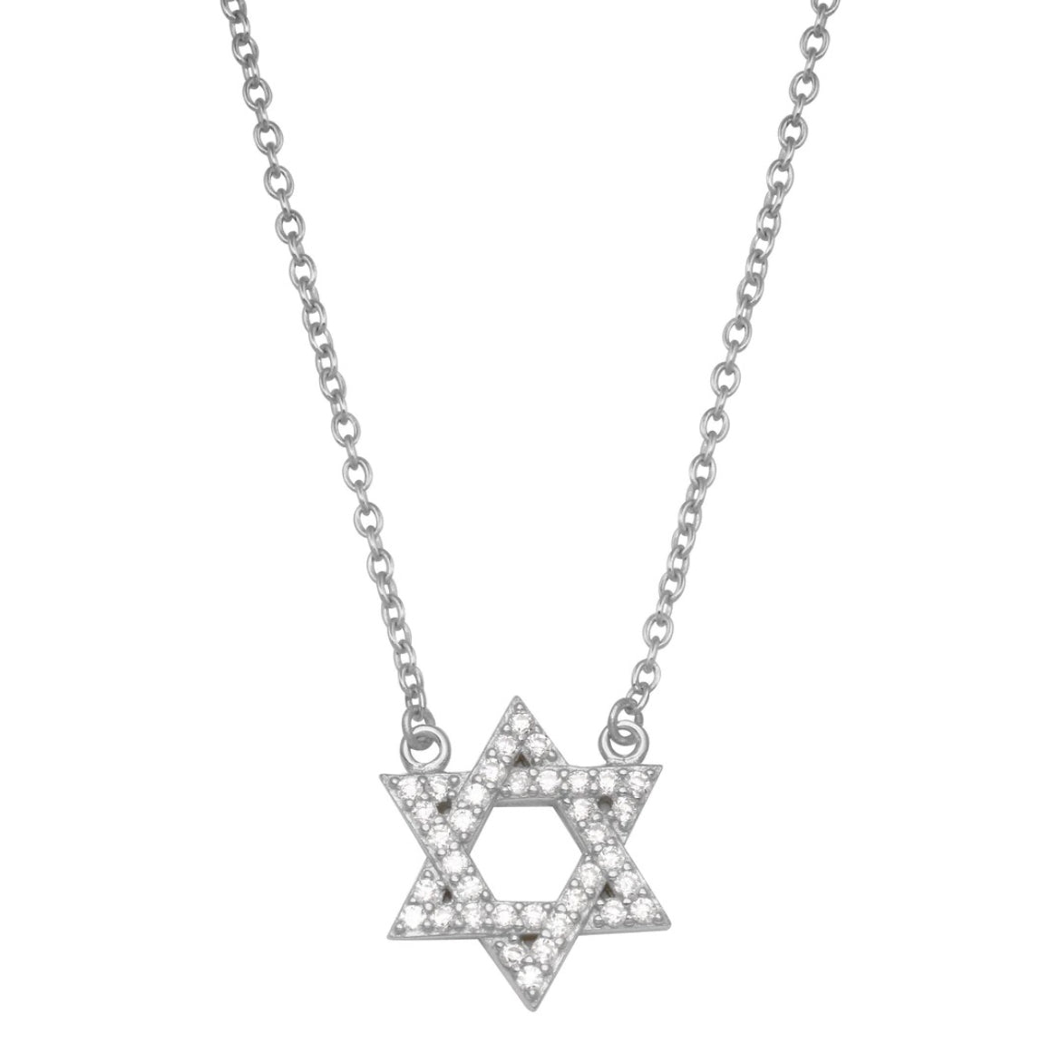 Pave Star of David Necklace