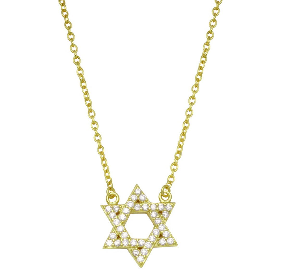 Pave Star of David Necklace