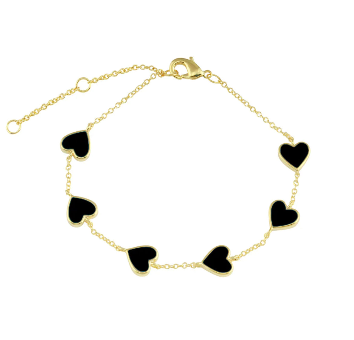 Multi Enamel Heart Bracelets