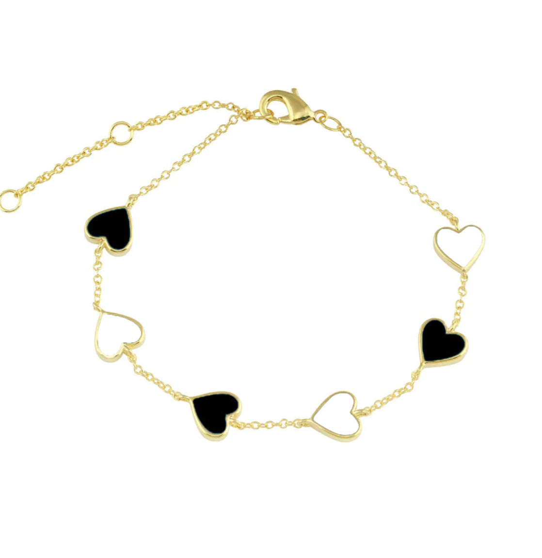 Multi Enamel Heart Bracelets