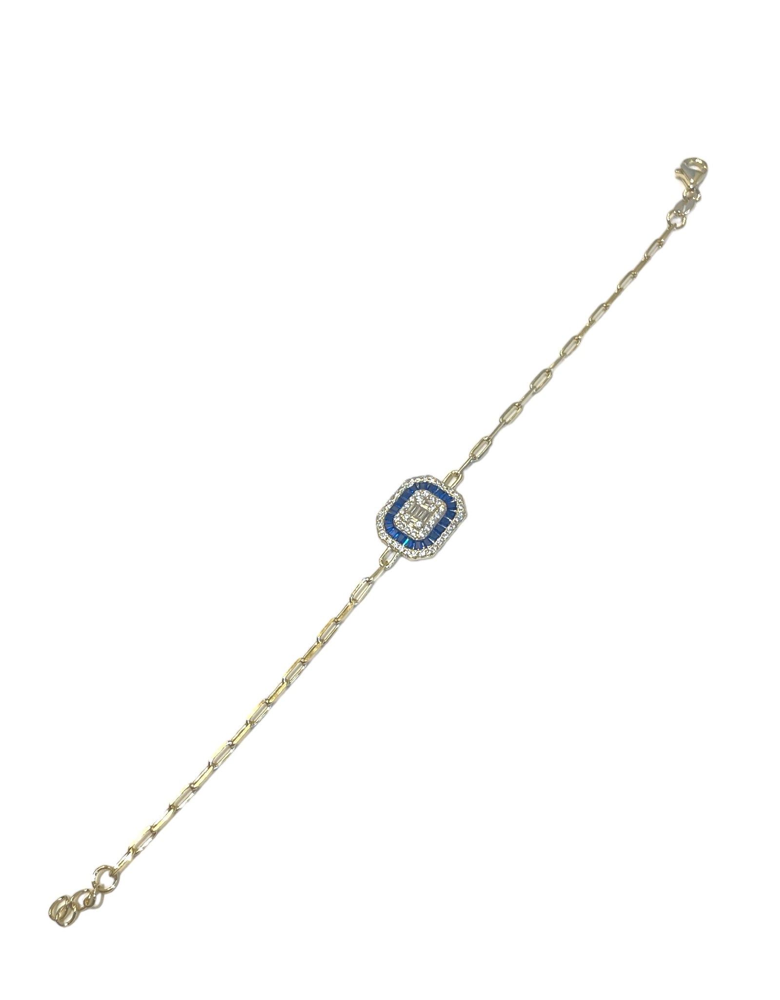 Square cz bracelet