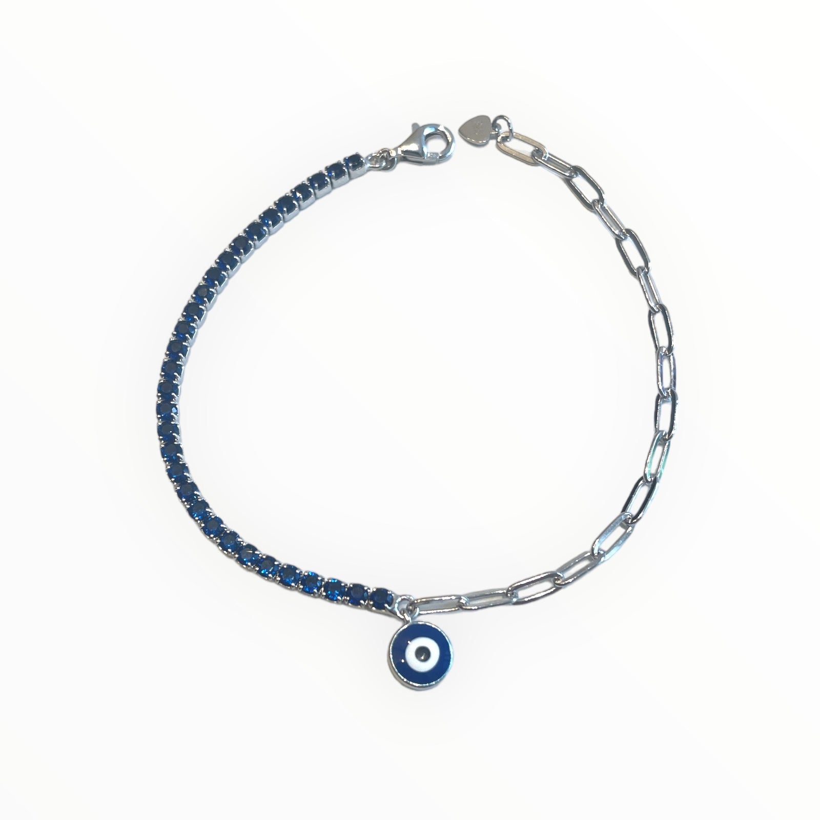 Mixed charm tennis bracelet