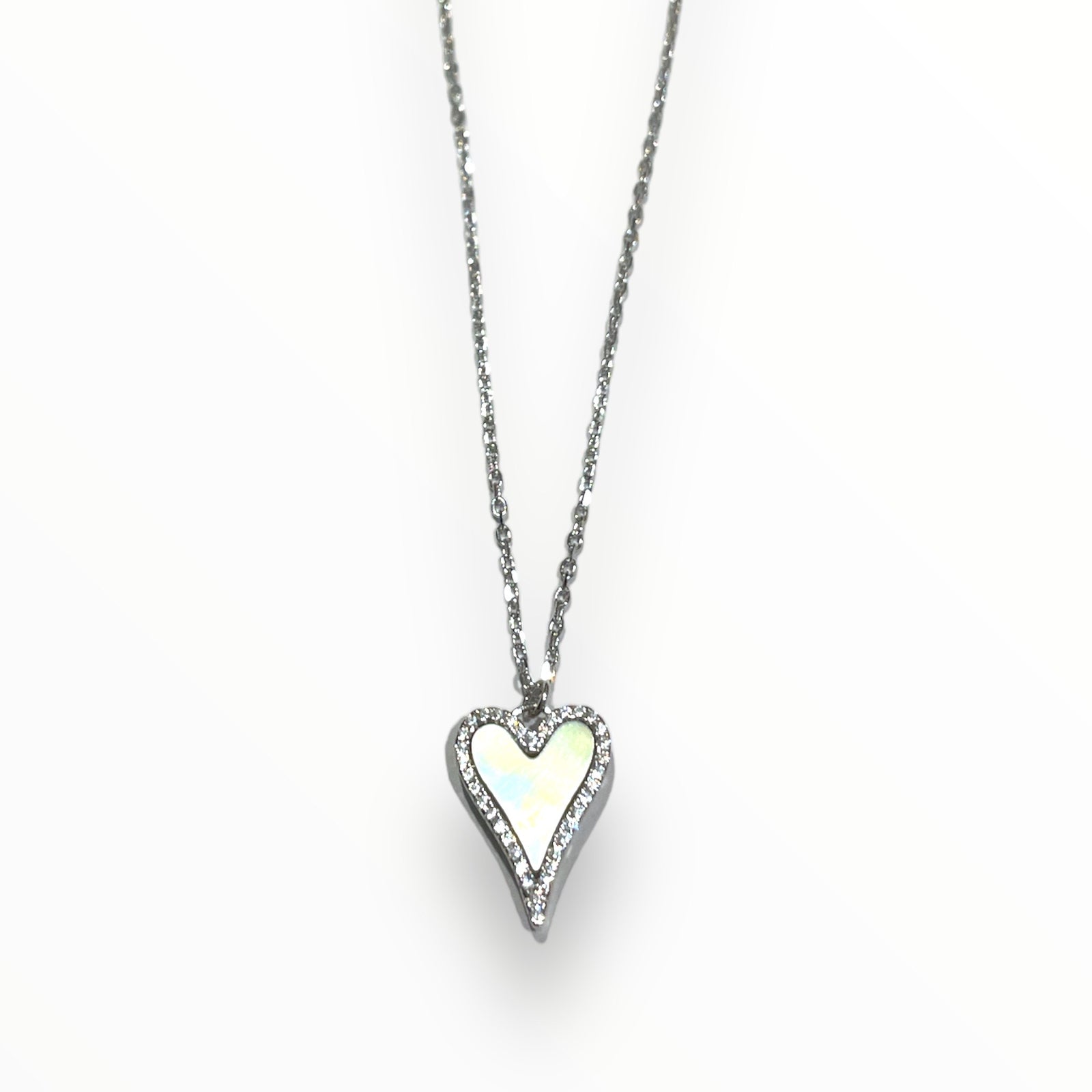 Mother of pearl heart necklace