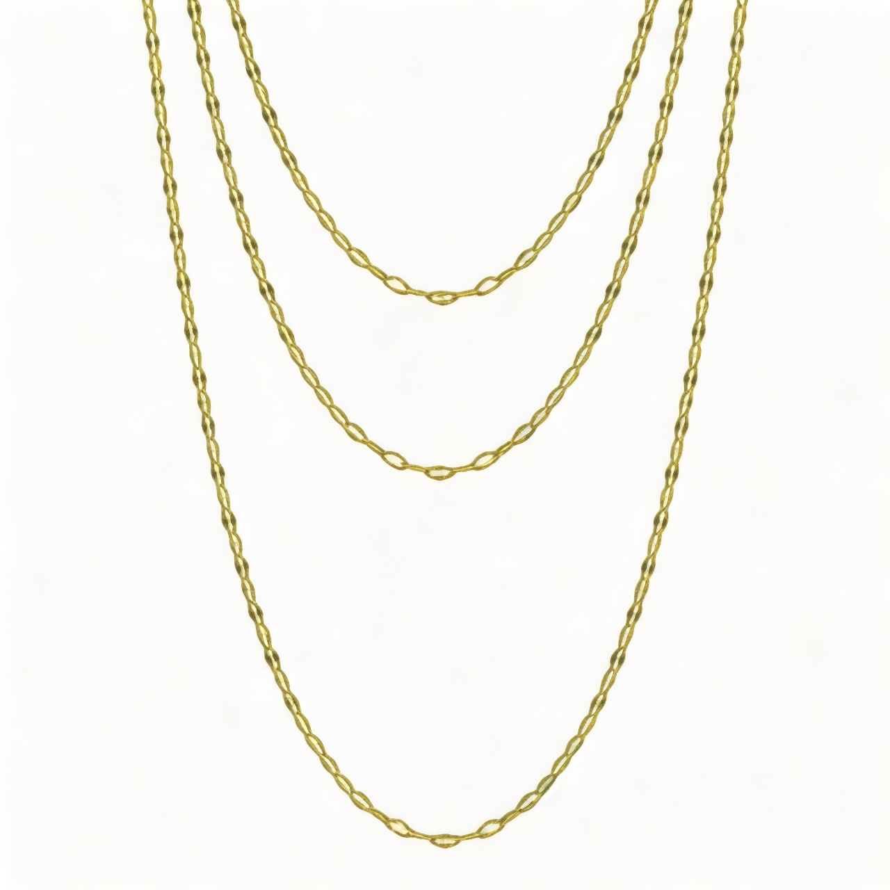 Triple Layer Shimmery Necklace