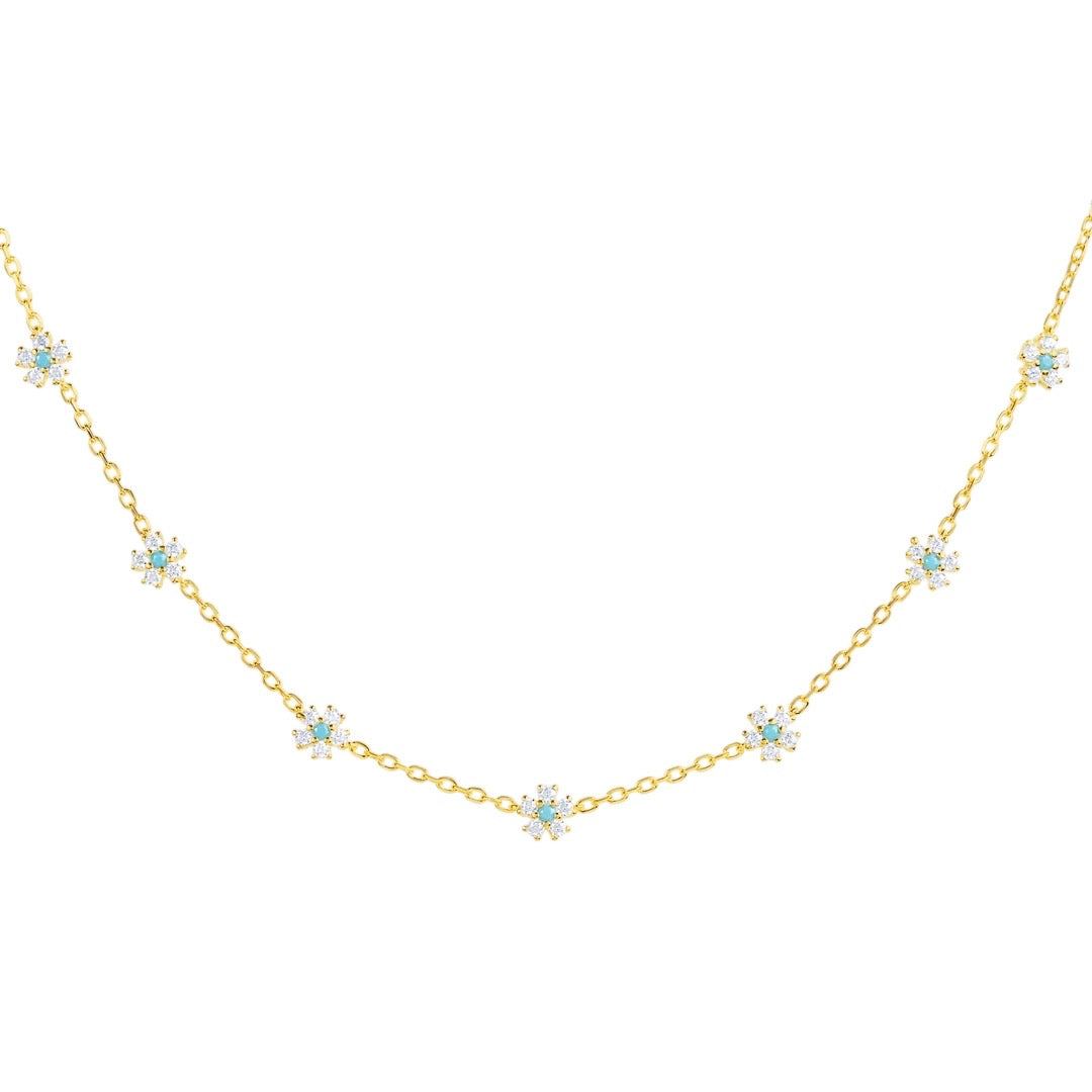 Mini Flower Choker- GOLD