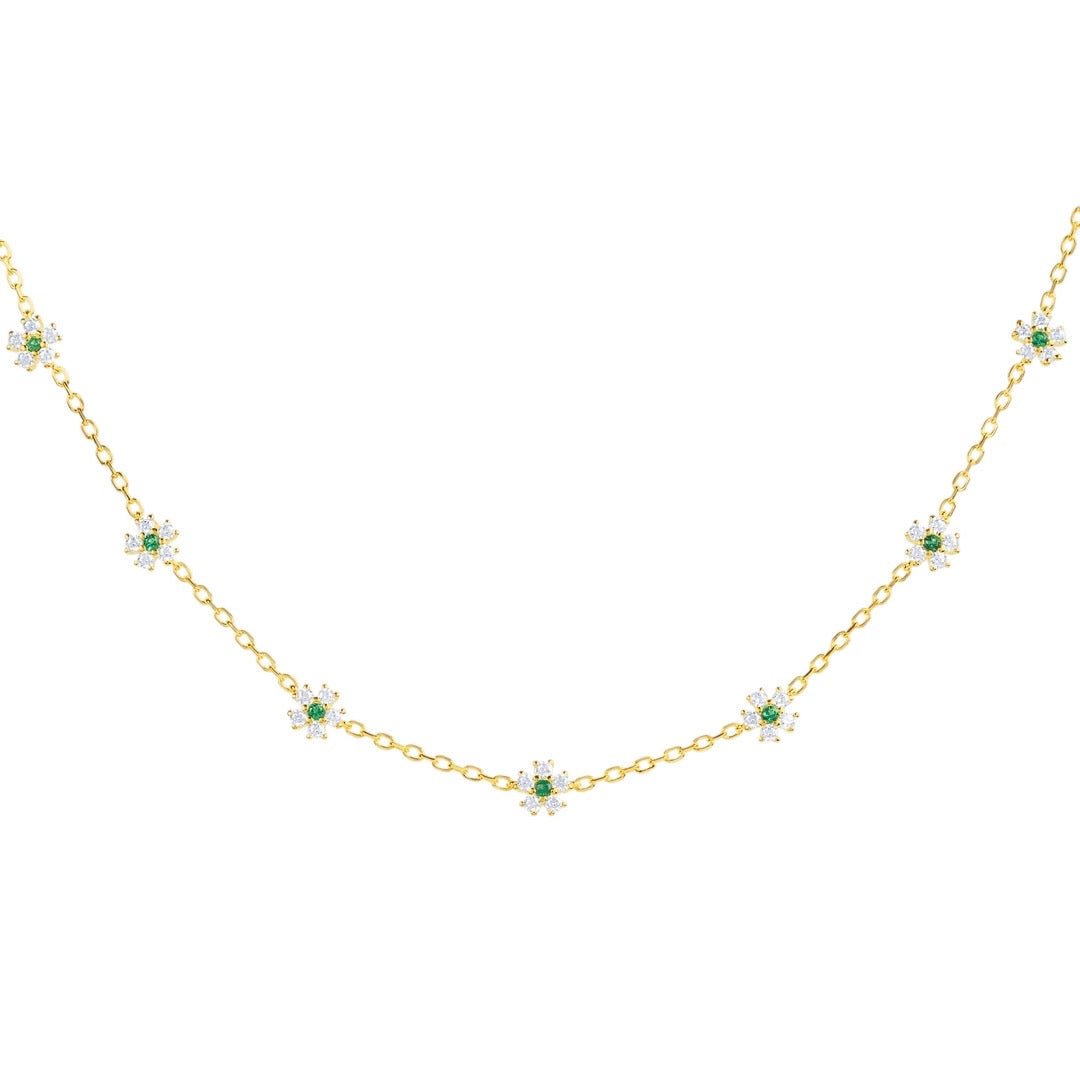Mini Flower Choker- GOLD
