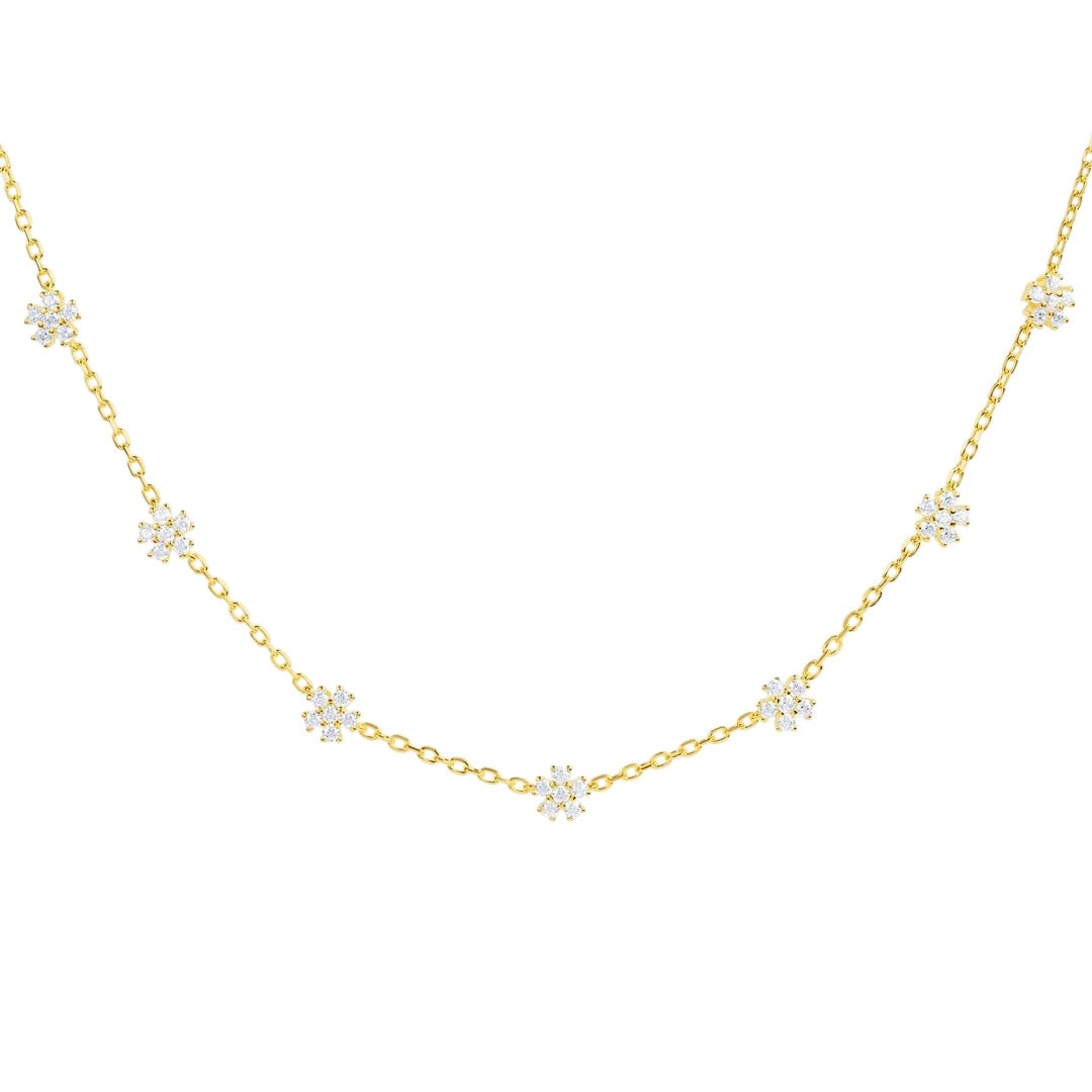 Mini Flower Choker- GOLD