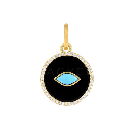 Evil eye stone charm