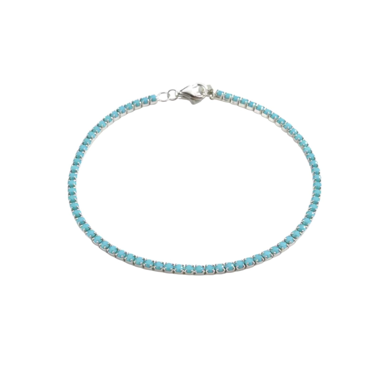turquoise thin Tennis Bracelet