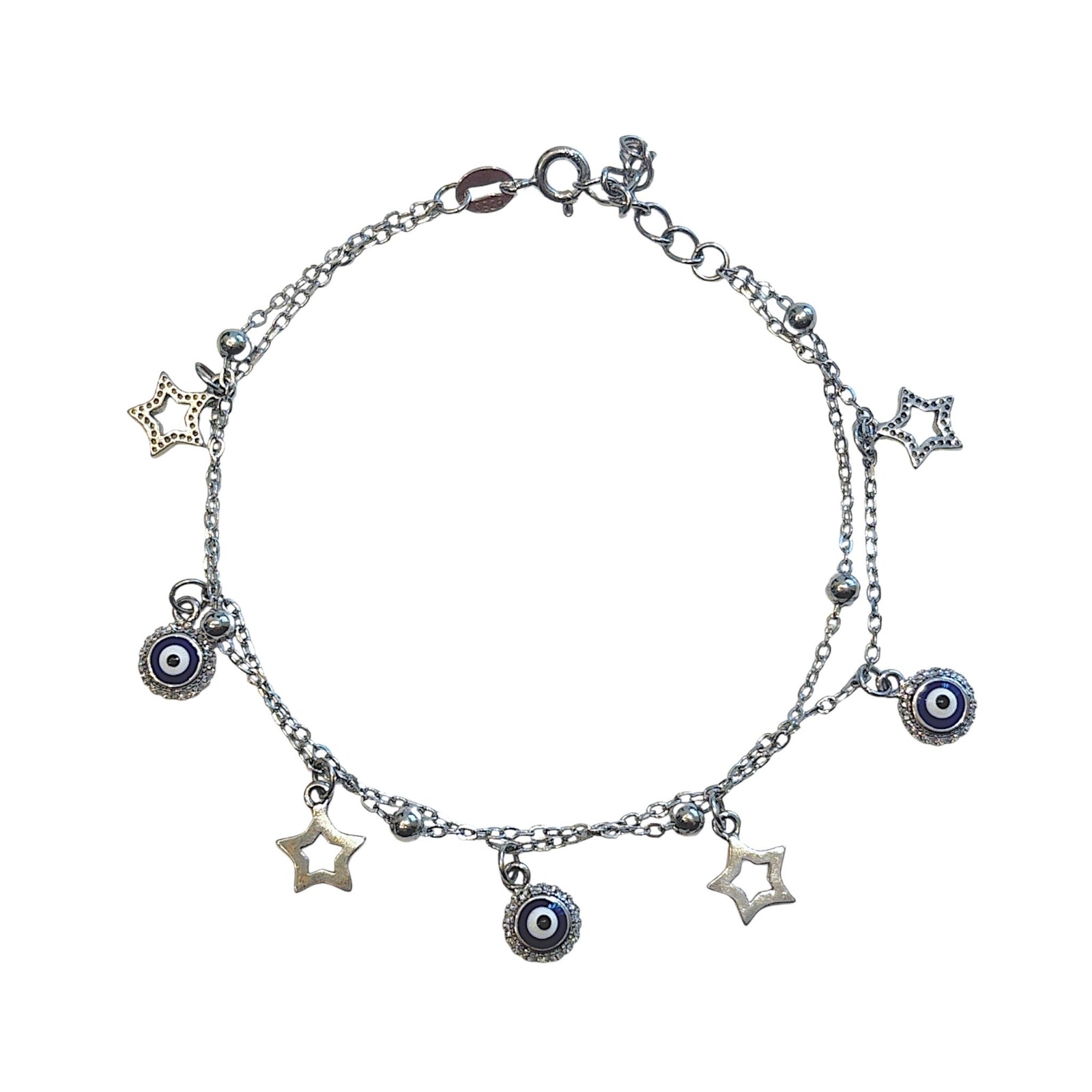 Double Chain charms Bracelet