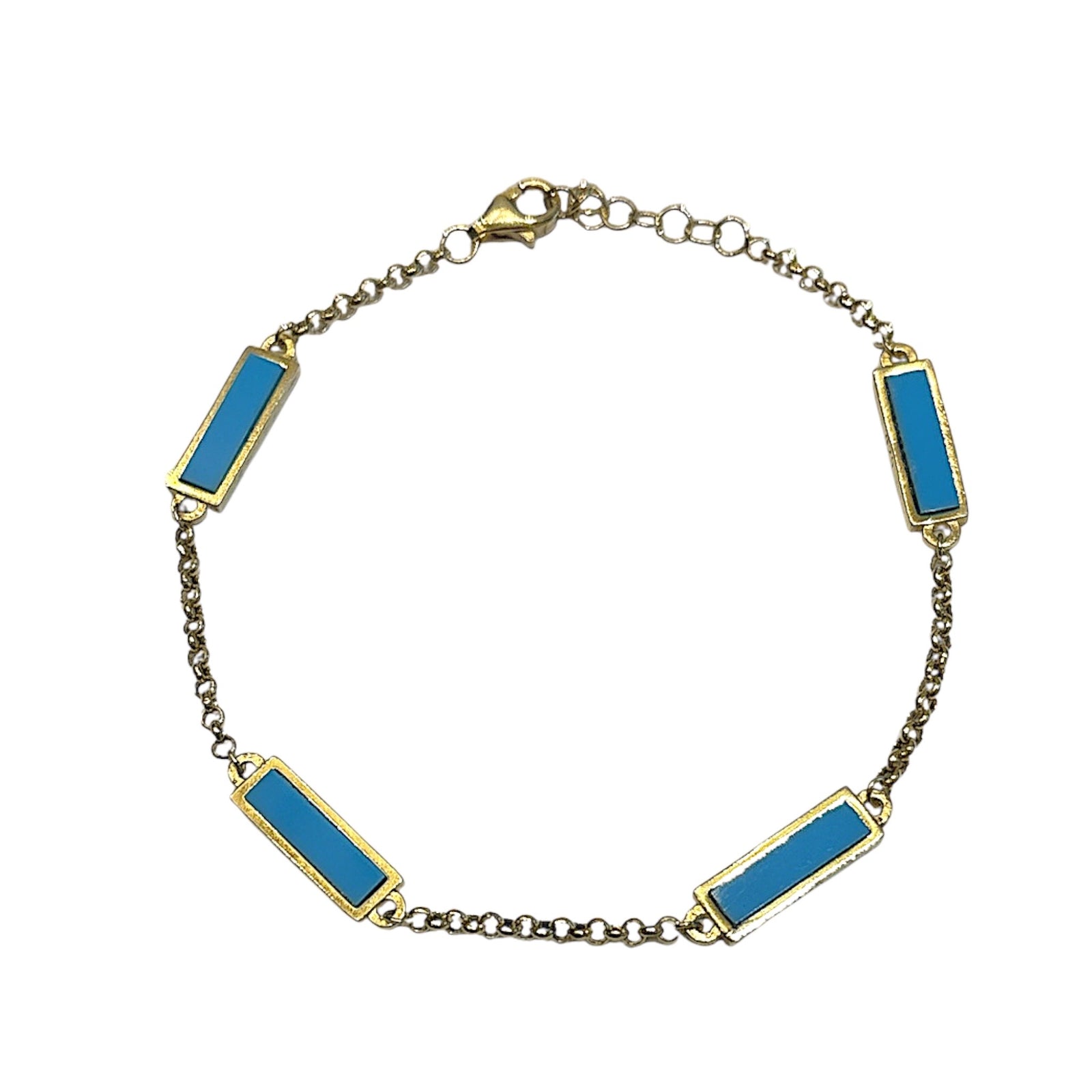 Rectangle enamel bracelet