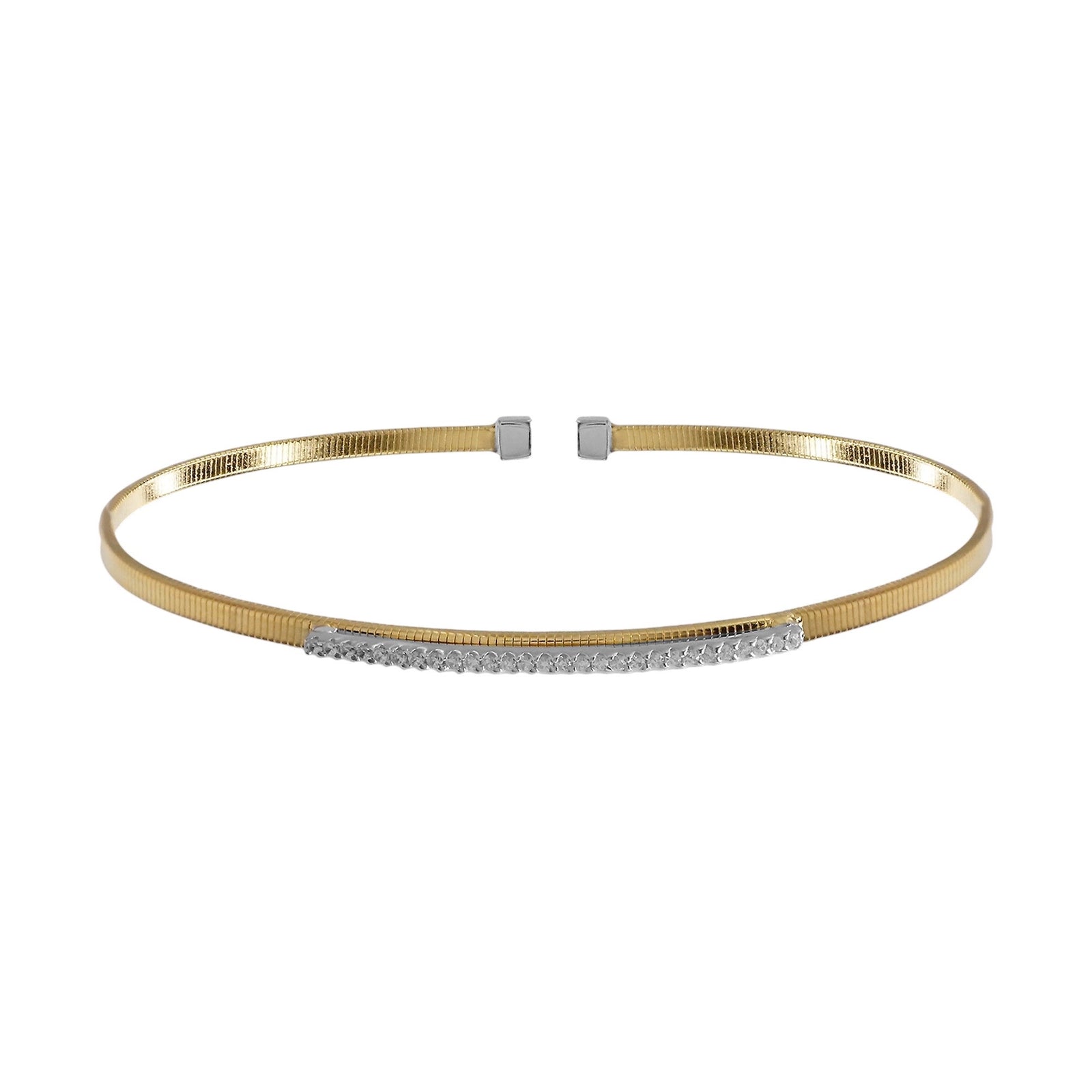 Pave bar hard bracelet
