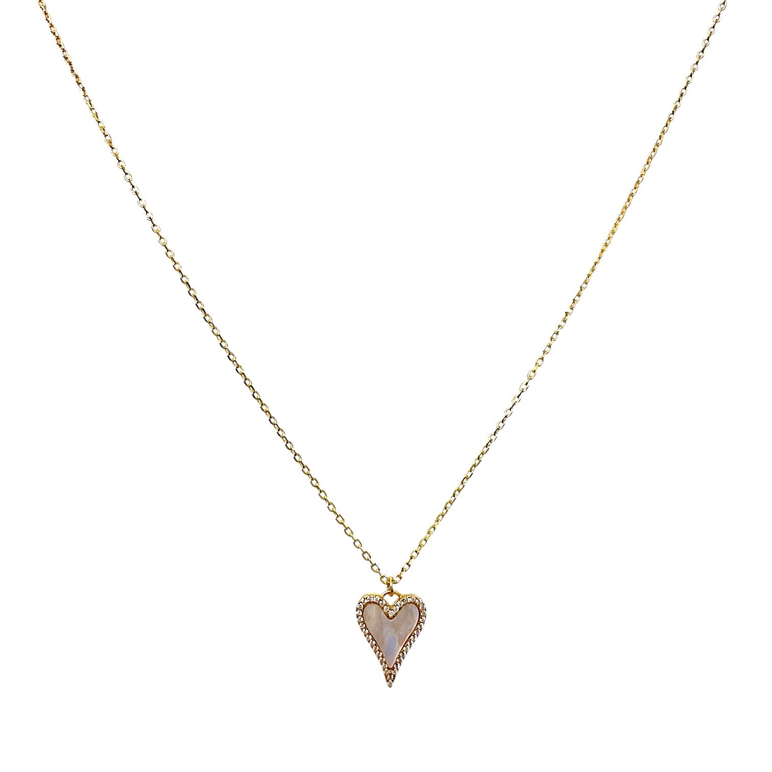 Mother of pearl heart necklace
