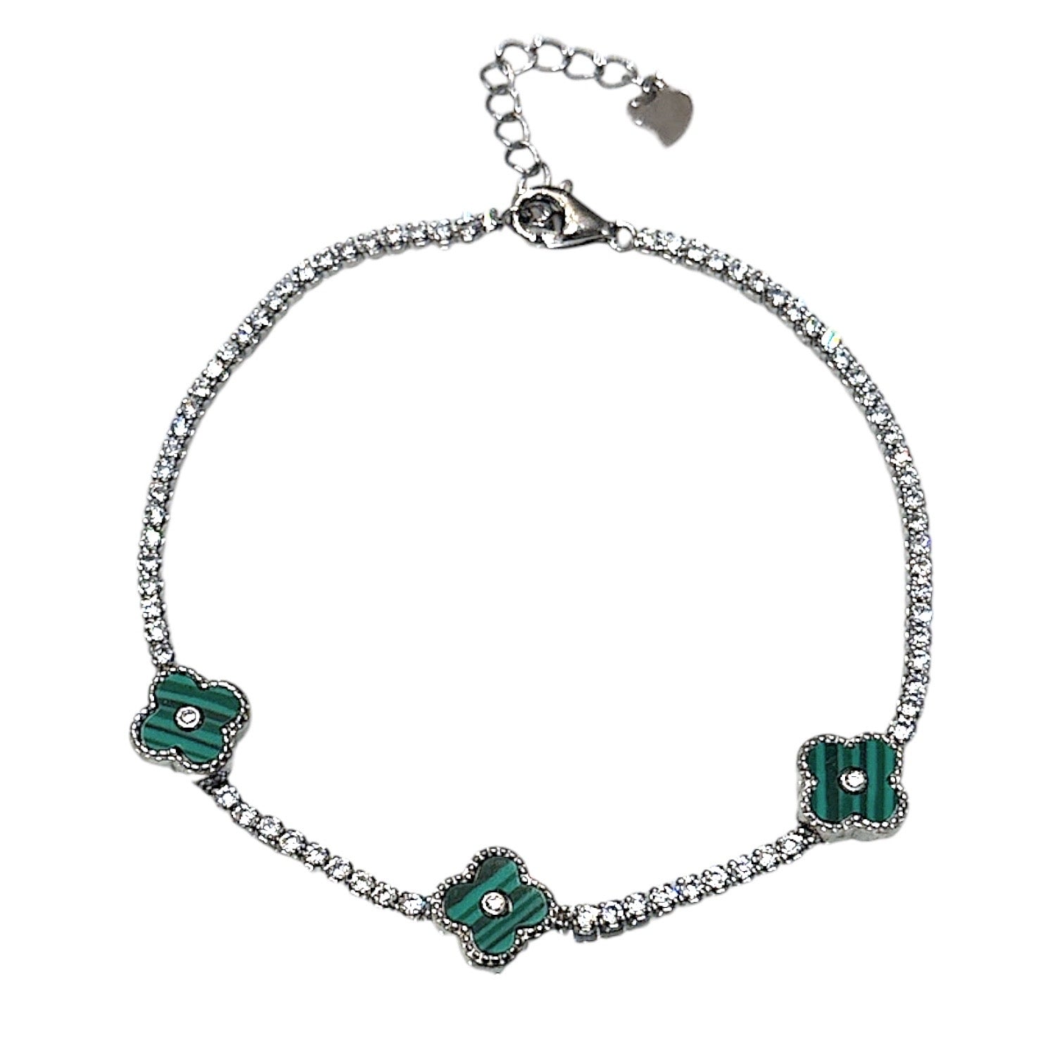Thin Clover tennis bracelet