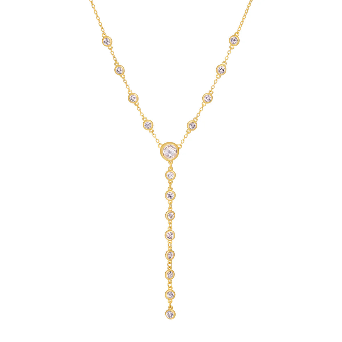 Bezel Cz Lariat