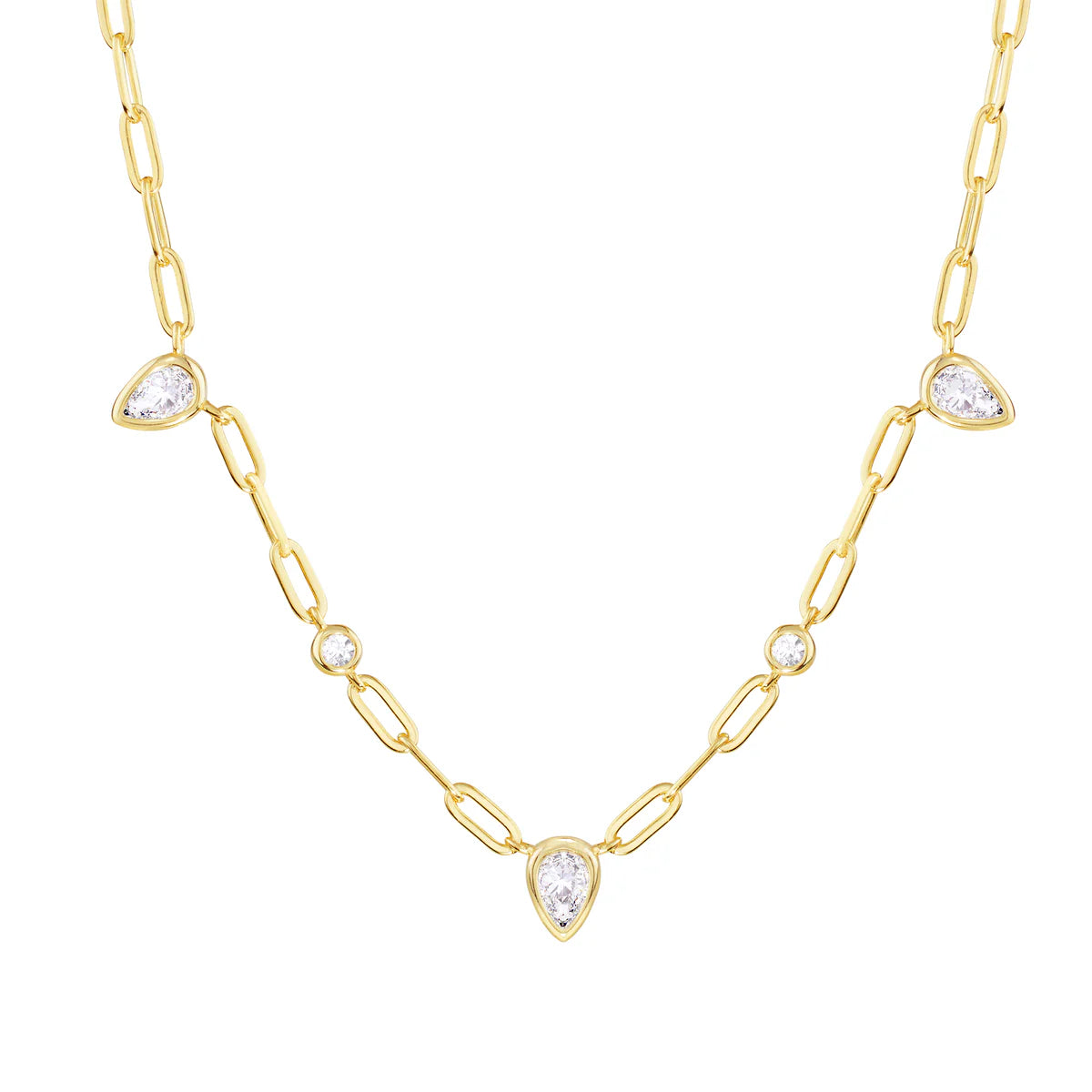 Teardrop Link Necklace