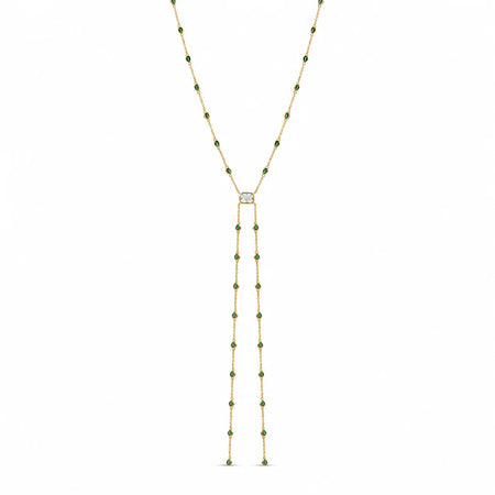 Emerald Tie Lariat