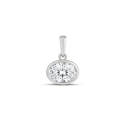 Oval Ice Bezel Charm