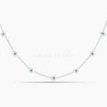 Mini Flower Choker- Silver