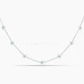 Mini Flower Choker- Silver