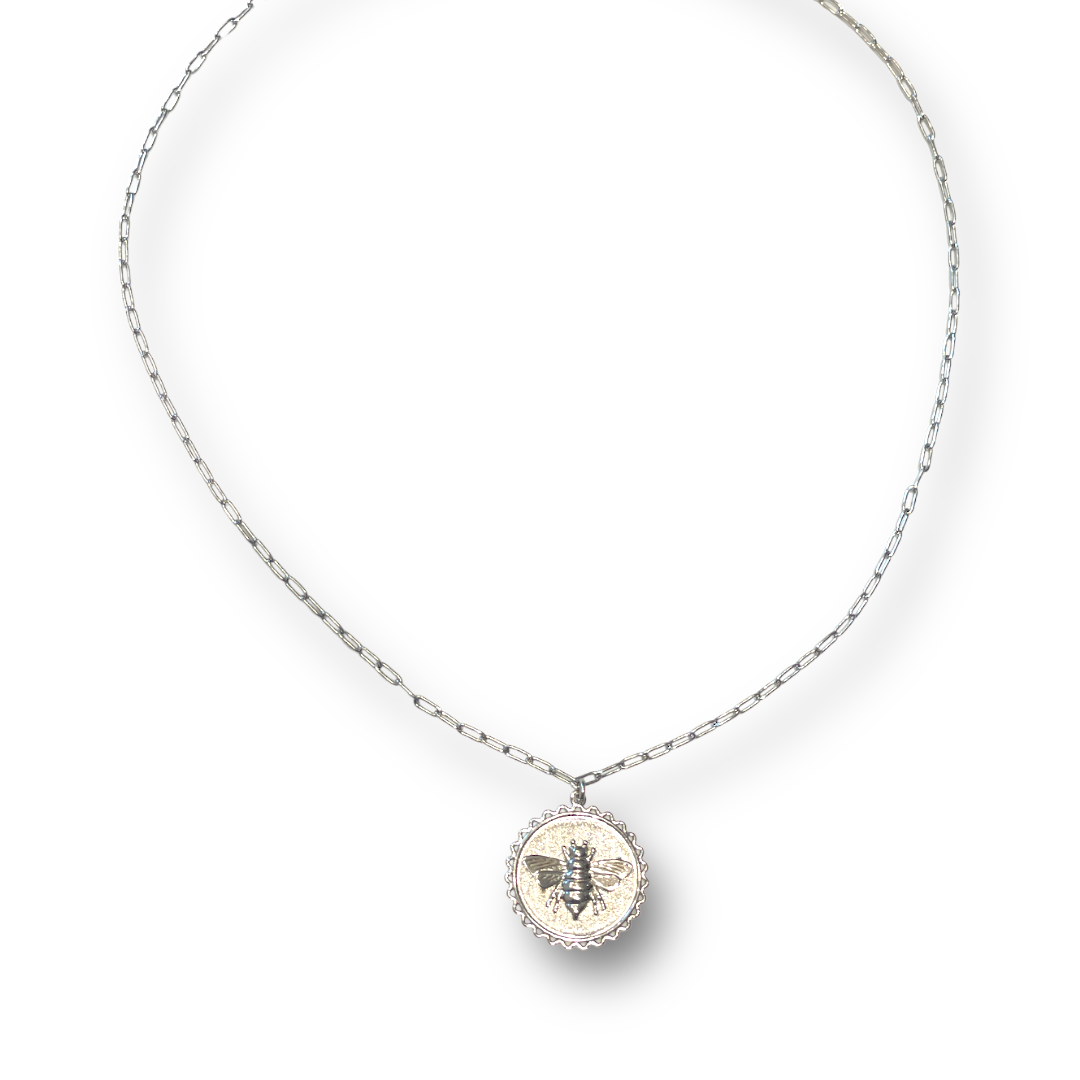 Bee Medal necklace