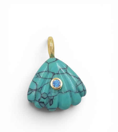 Isla Shell Natural Stone Charm