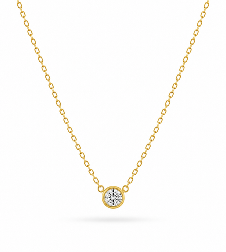 Classic Solitaire Necklace