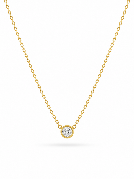 Classic Solitaire Necklace