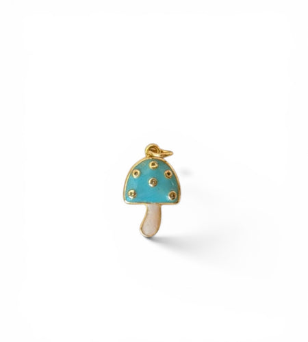Mini Mushroom Enamel Charm