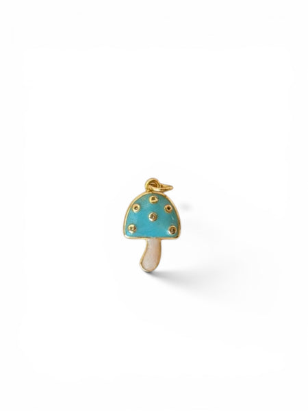 Mini Mushroom Enamel Charm