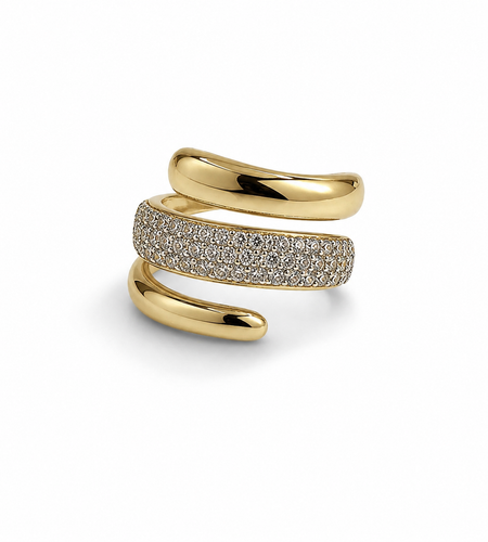 Luxe Pavé Wrap Ring