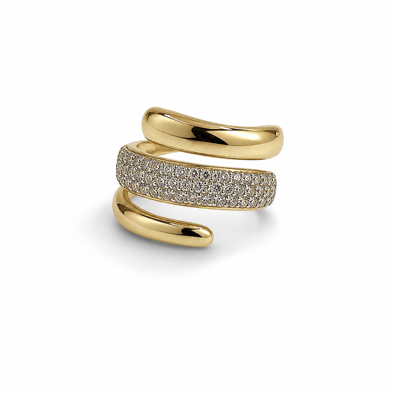 Luxe Pavé Wrap Ring