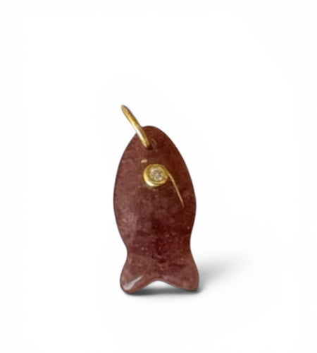 Little Fish Gem Stone Charms