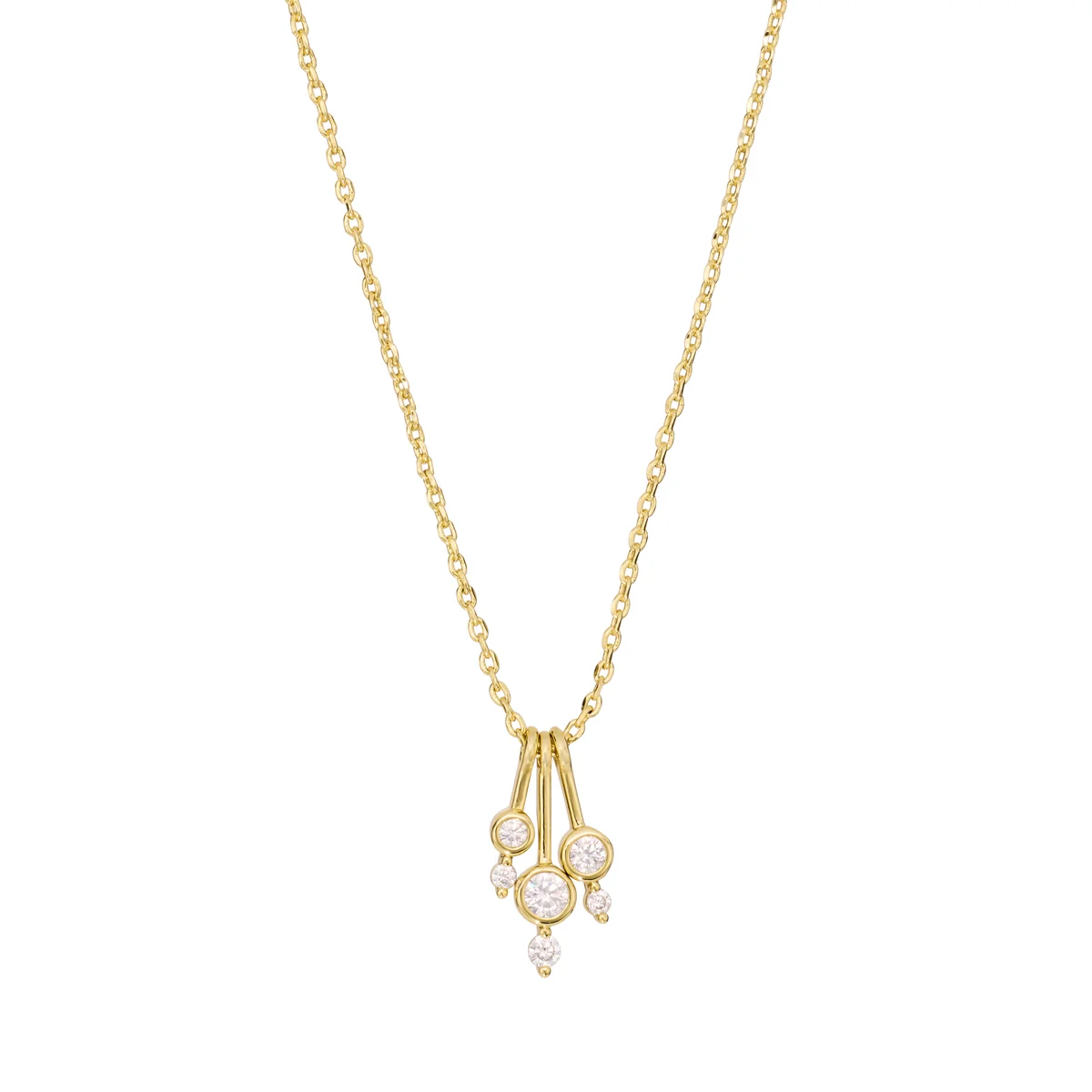 Triple Drop Sparkle Necklace
