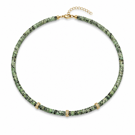 Green Jasper Crystal Necklace
