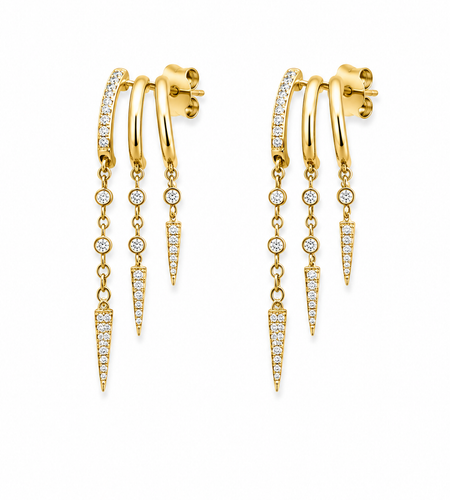 Celeste Fringe Ear Jackets
