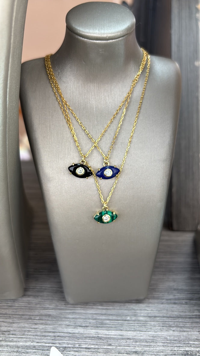 Mini Eye Stone Necklace