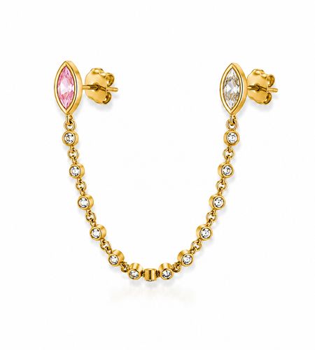 Celeste Marquise Chain Stud
