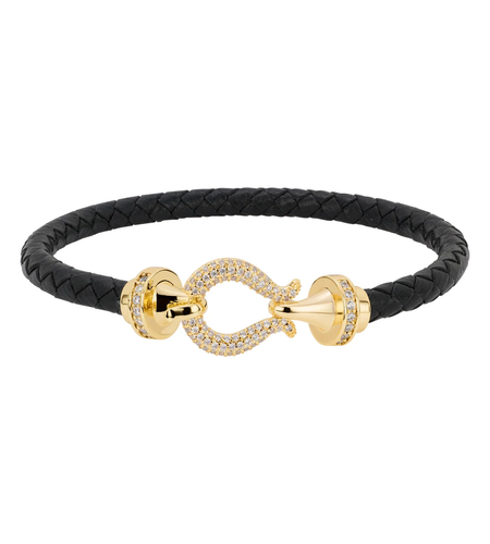 Sparkle Clasp Braided Bracelet