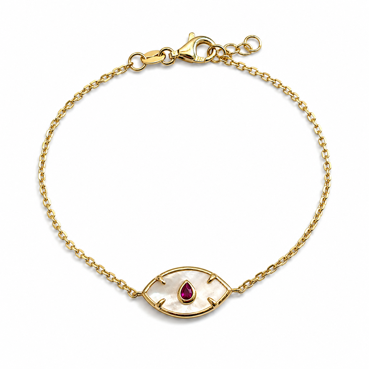 Mother of pearl Evil eye Bracelet