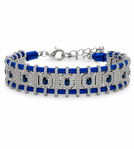 Royal  Crystal Cord Bracelet