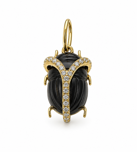 Beetle Stone Charm